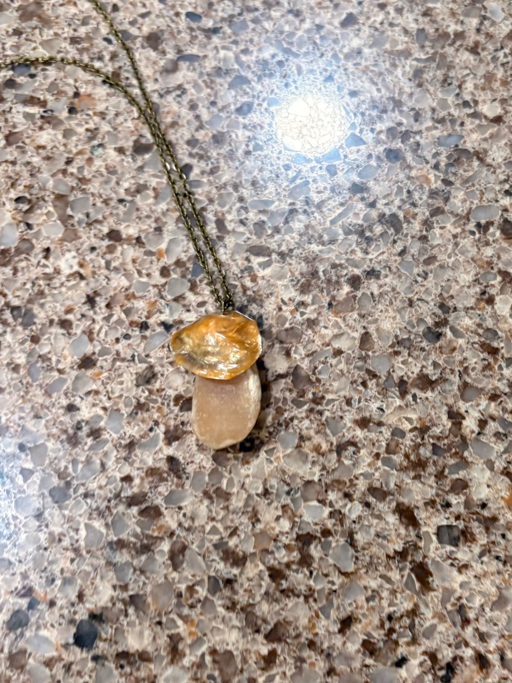 Mushroom necklace